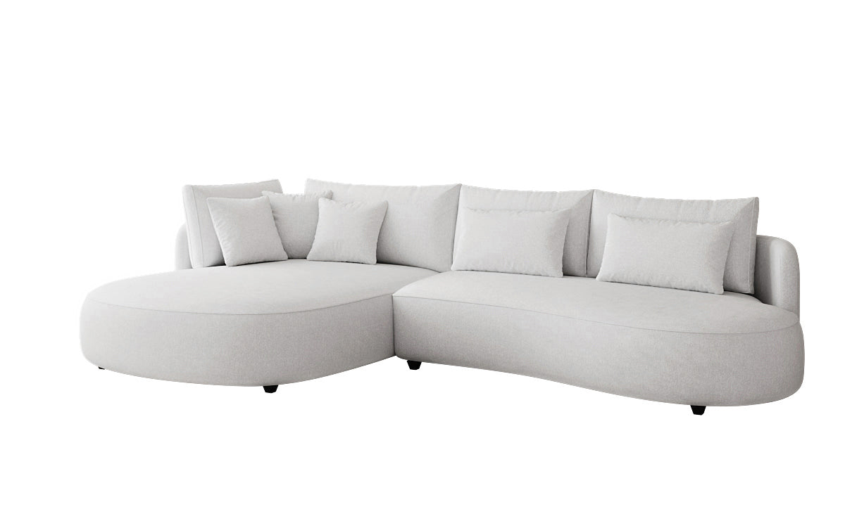 Designer Ecksofa Ando Mini in Strukturstoff