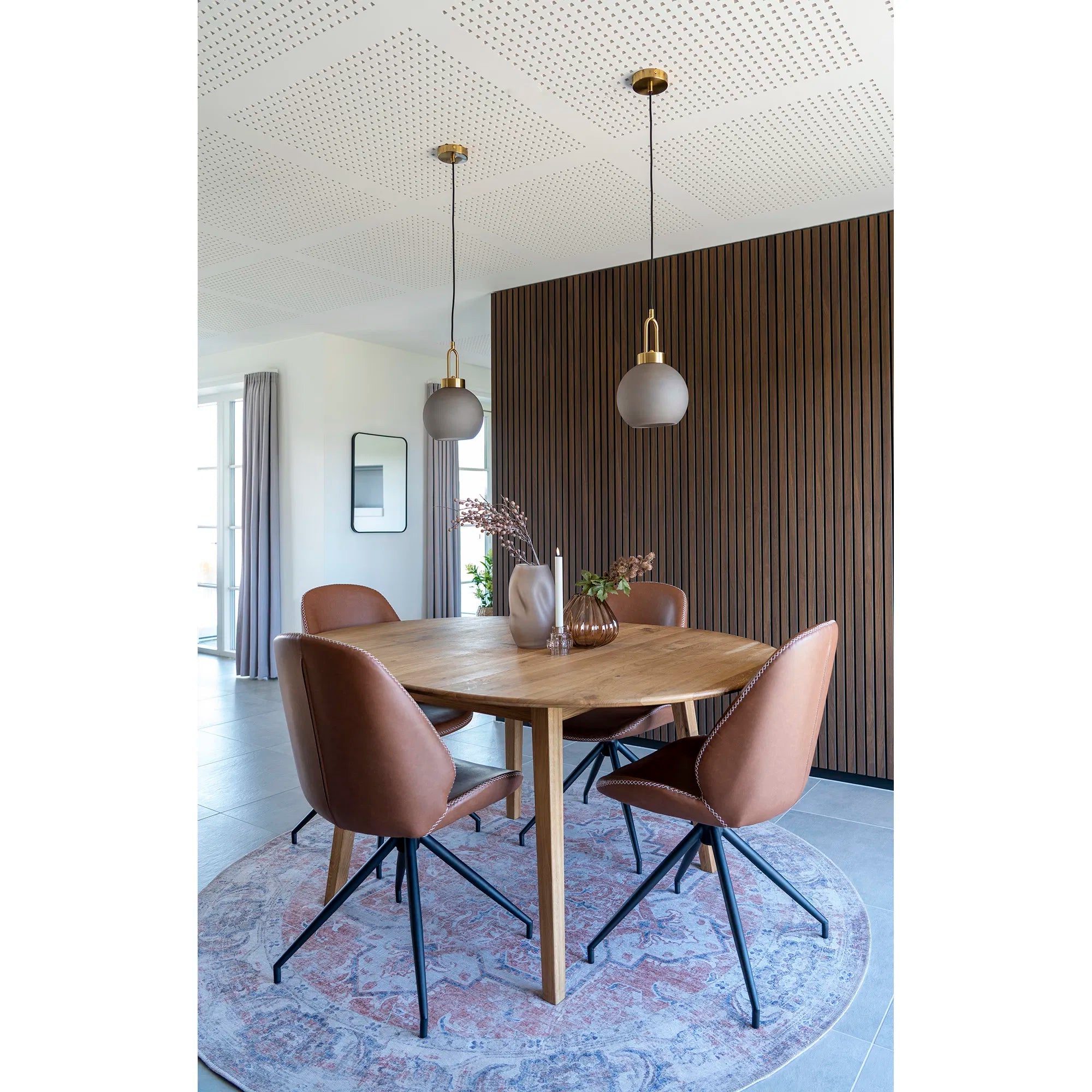 Lot de 2 - Chaise design Lisbonne en Similicuir avec fonction pivotante