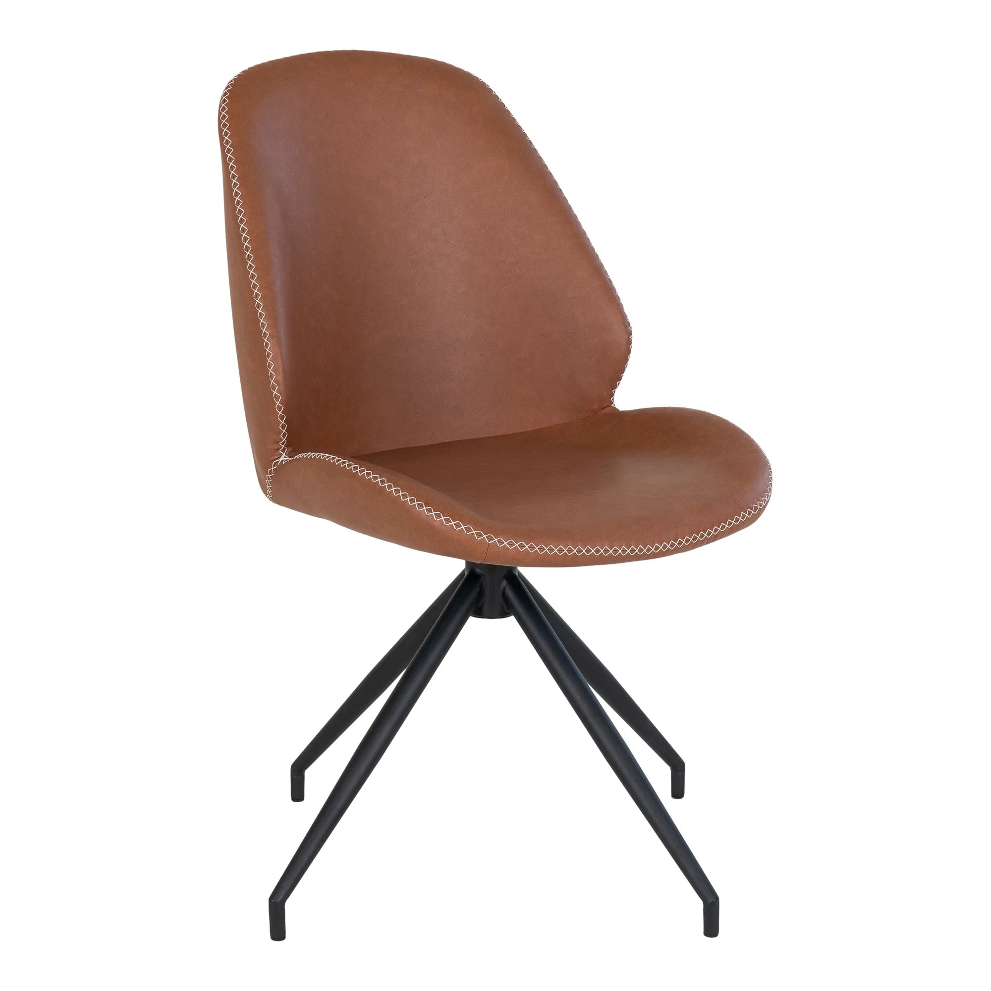 Lot de 2 - Chaise design Lisbonne en Similicuir avec fonction pivotante