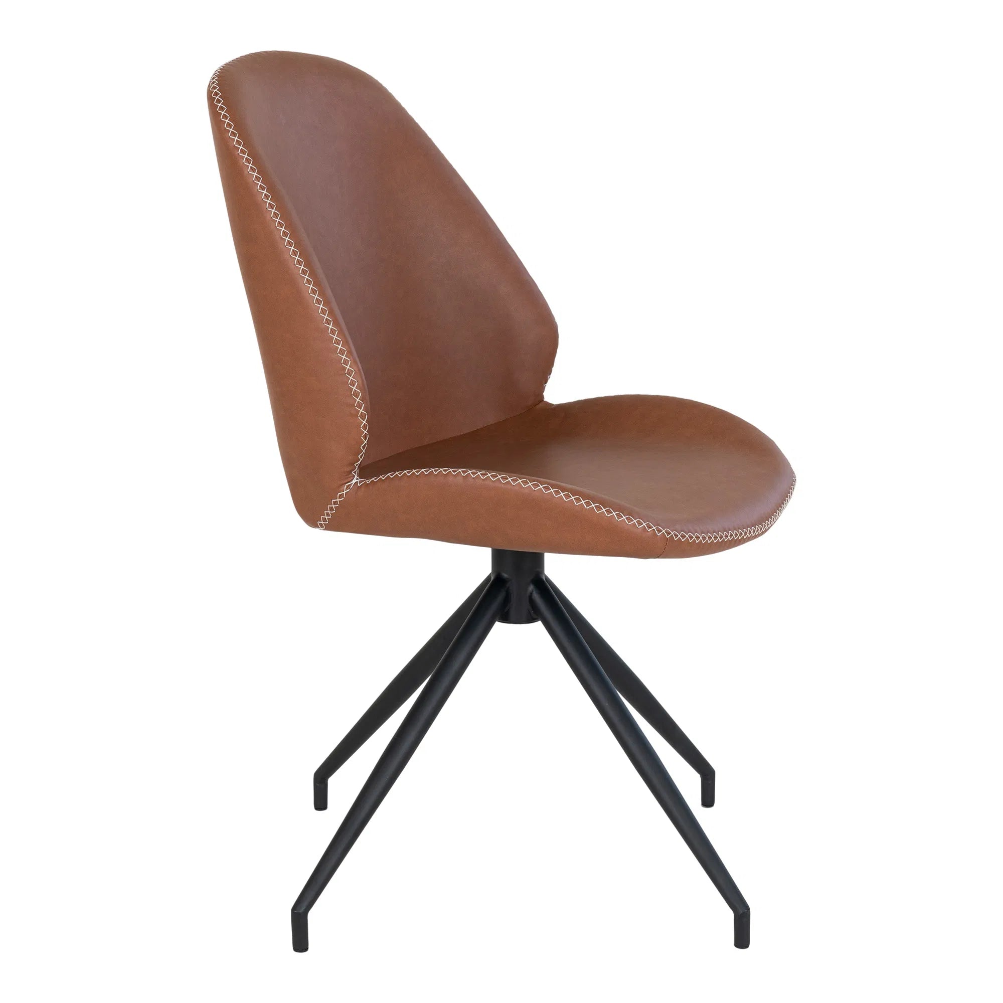 Lot de 2 - Chaise design Lisbonne en Similicuir avec fonction pivotante
