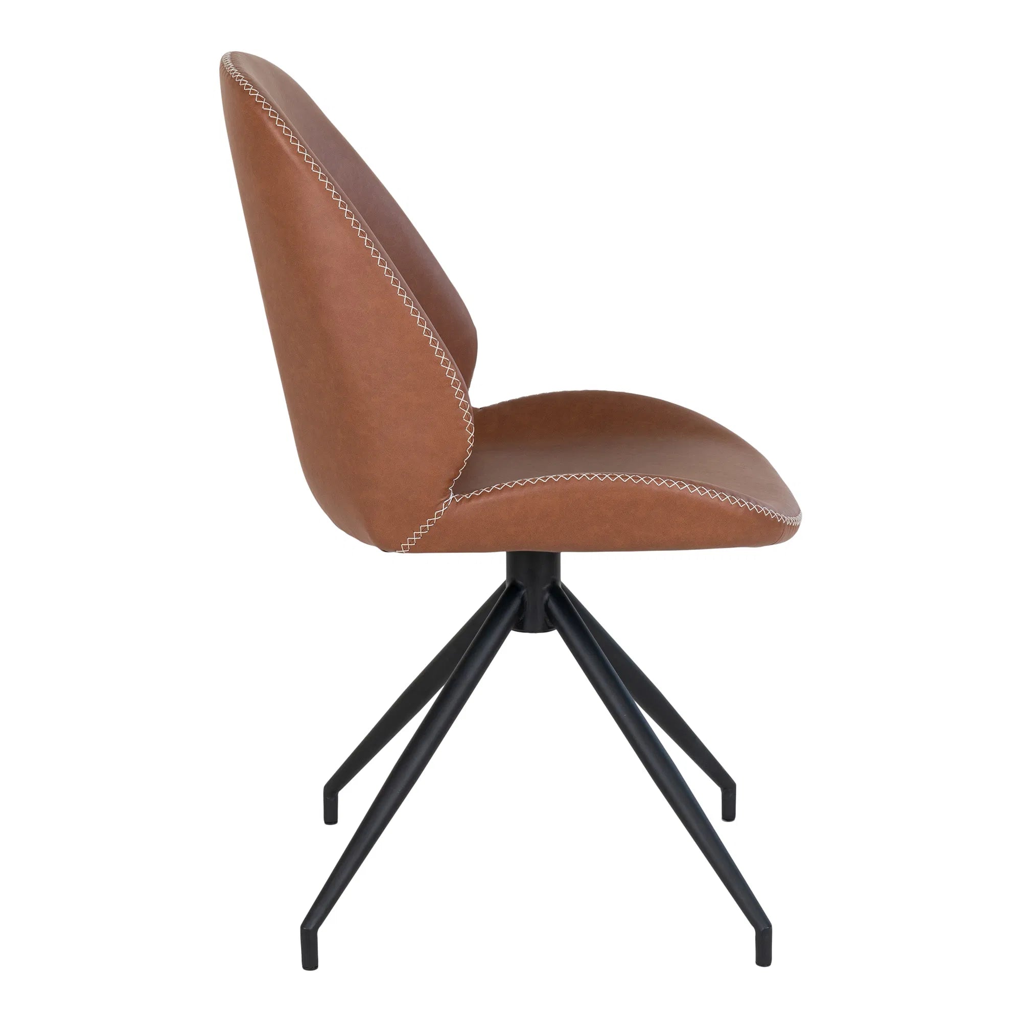 Lot de 2 - Chaise design Lisbonne en Similicuir avec fonction pivotante