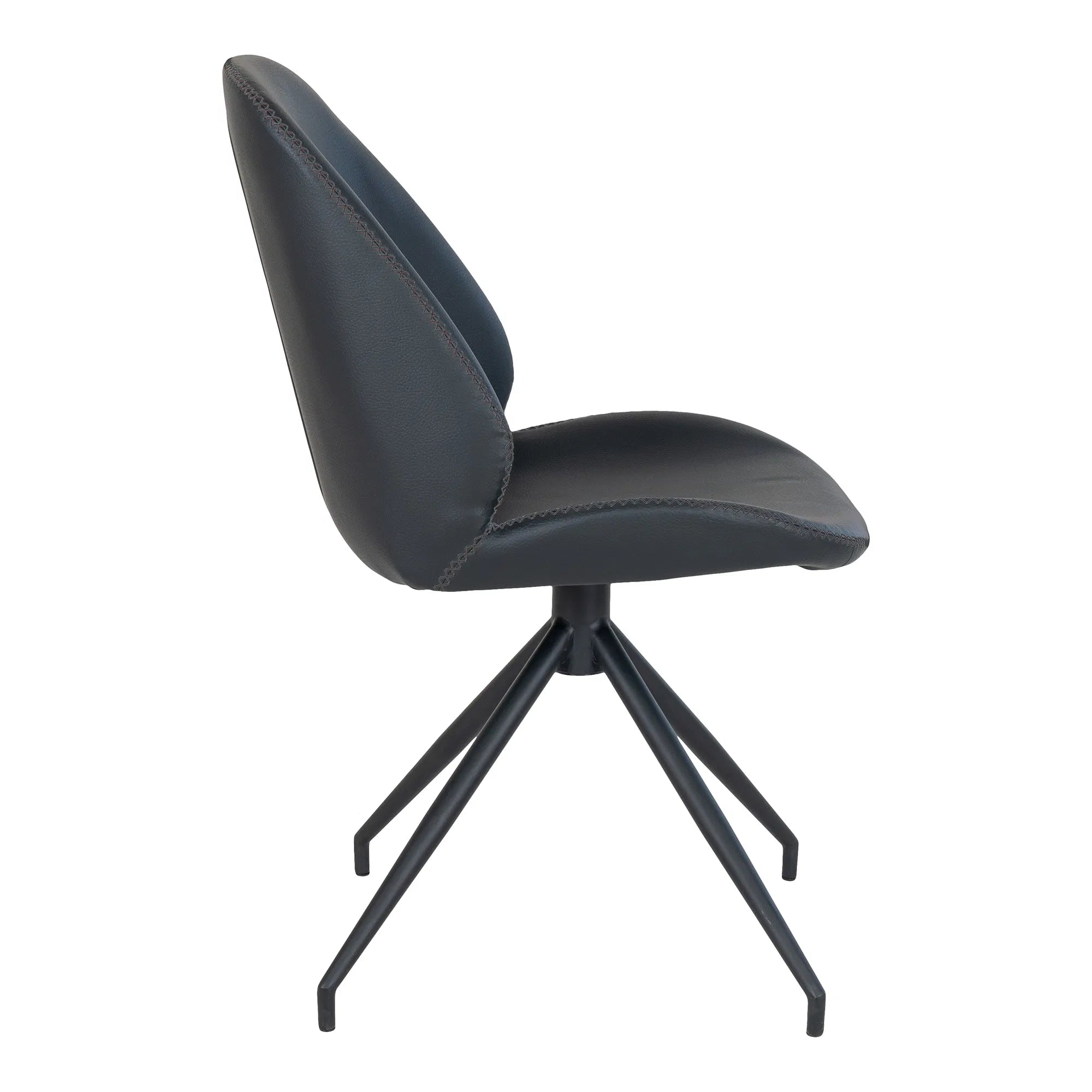 Lot de 2 - Chaise design Lisbonne en Similicuir avec fonction pivotante