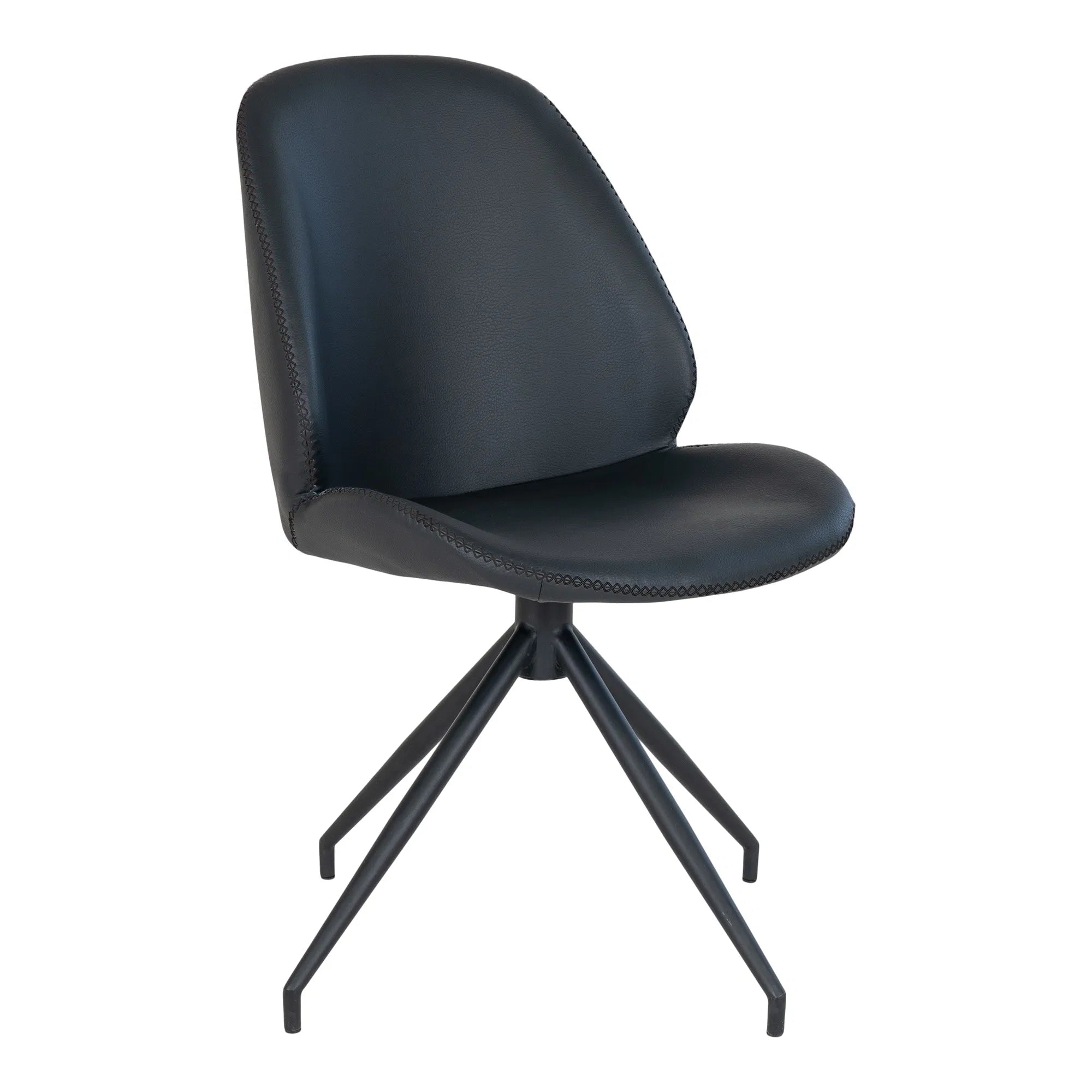 Lot de 2 - Chaise design Lisbonne en Similicuir avec fonction pivotante