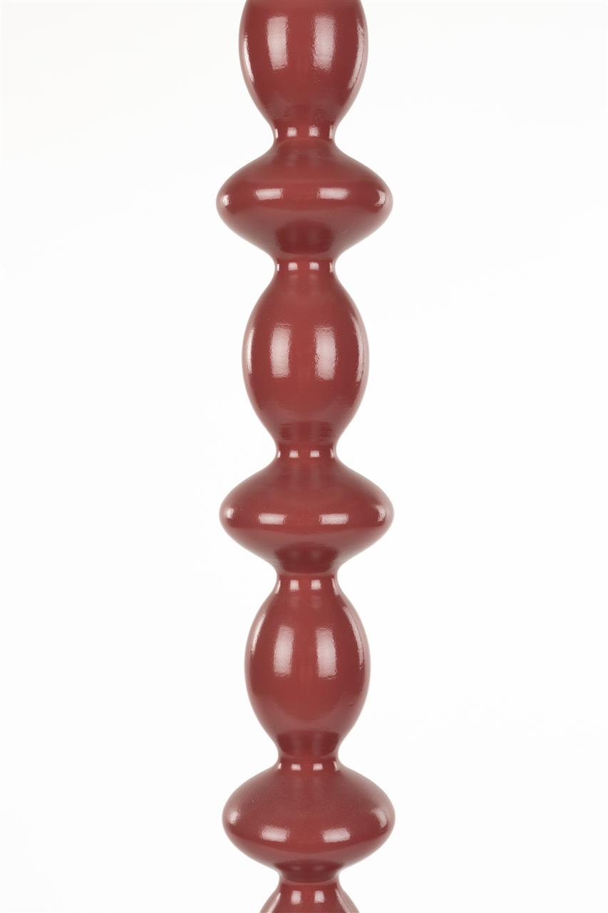 Stehlampe Pim – aus Eisen in Rot