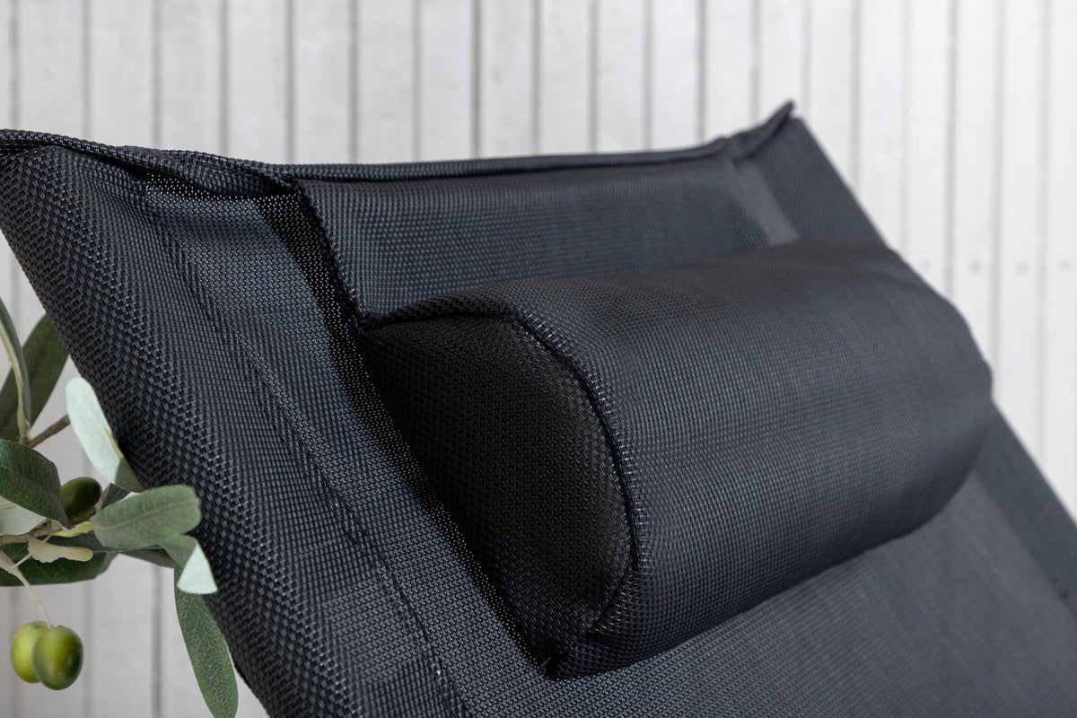 2er Set - Sonnenliege Zephyr aus Aluminium/Polyester