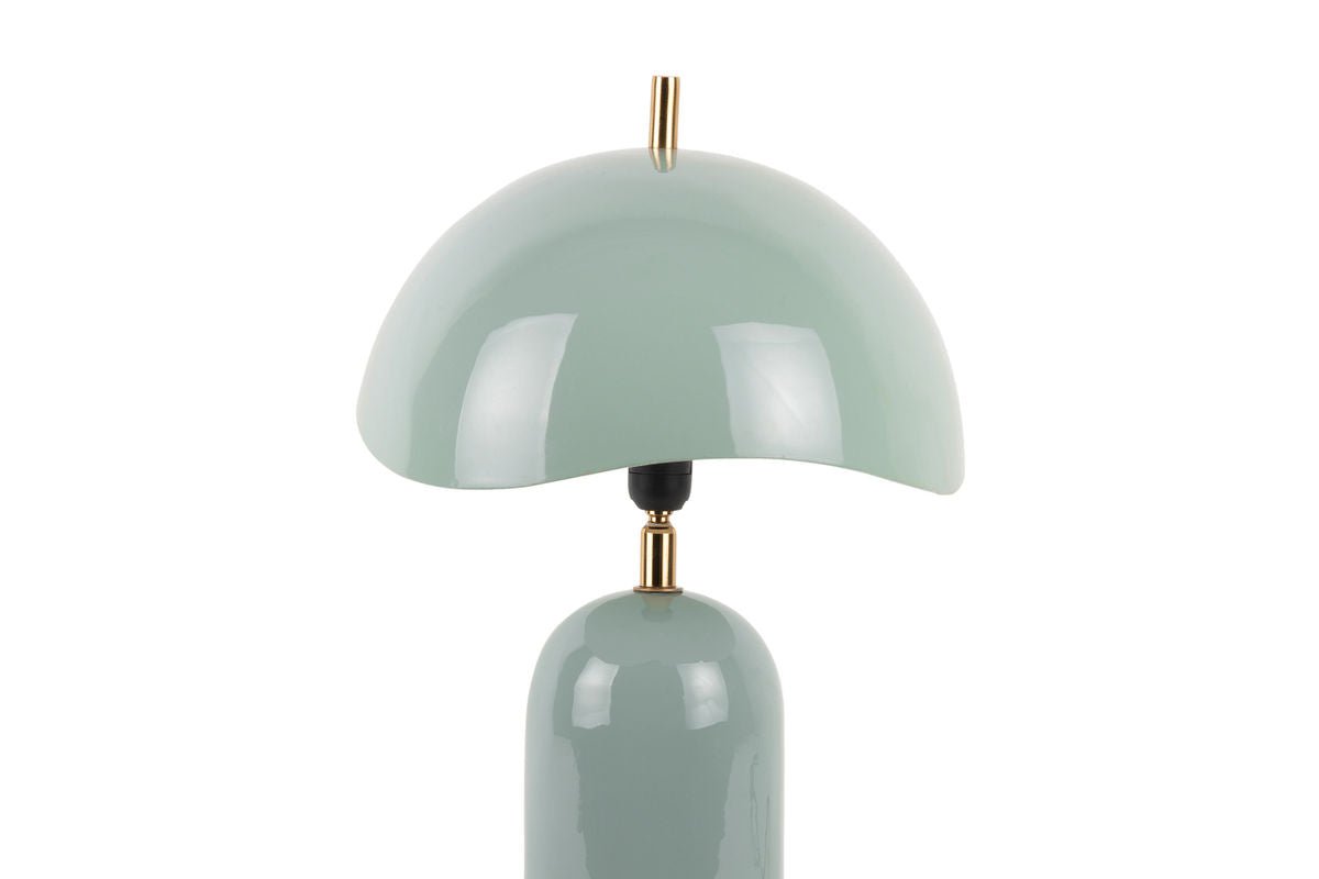 Tischlampe Madeira - Designleuchte aus Eisen mit Wellenschirm