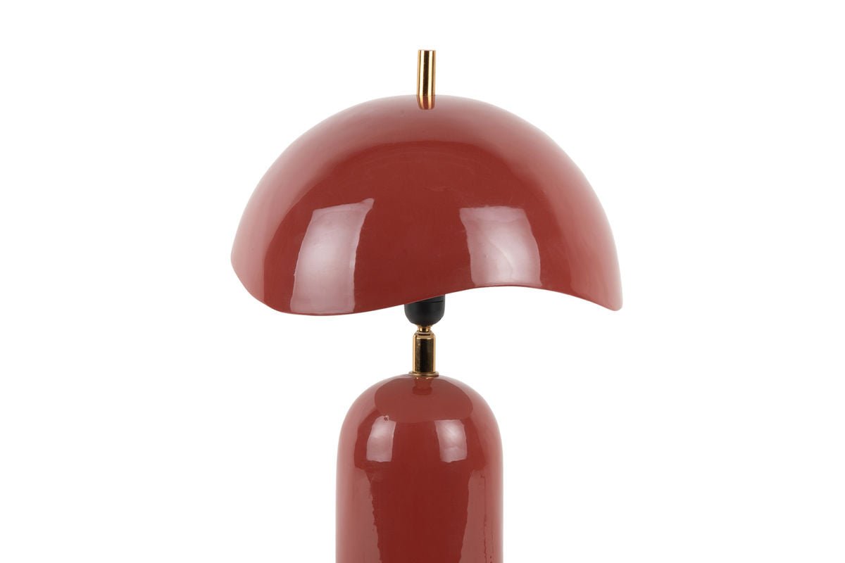 Tischlampe Madeira - Designleuchte aus Eisen mit Wellenschirm
