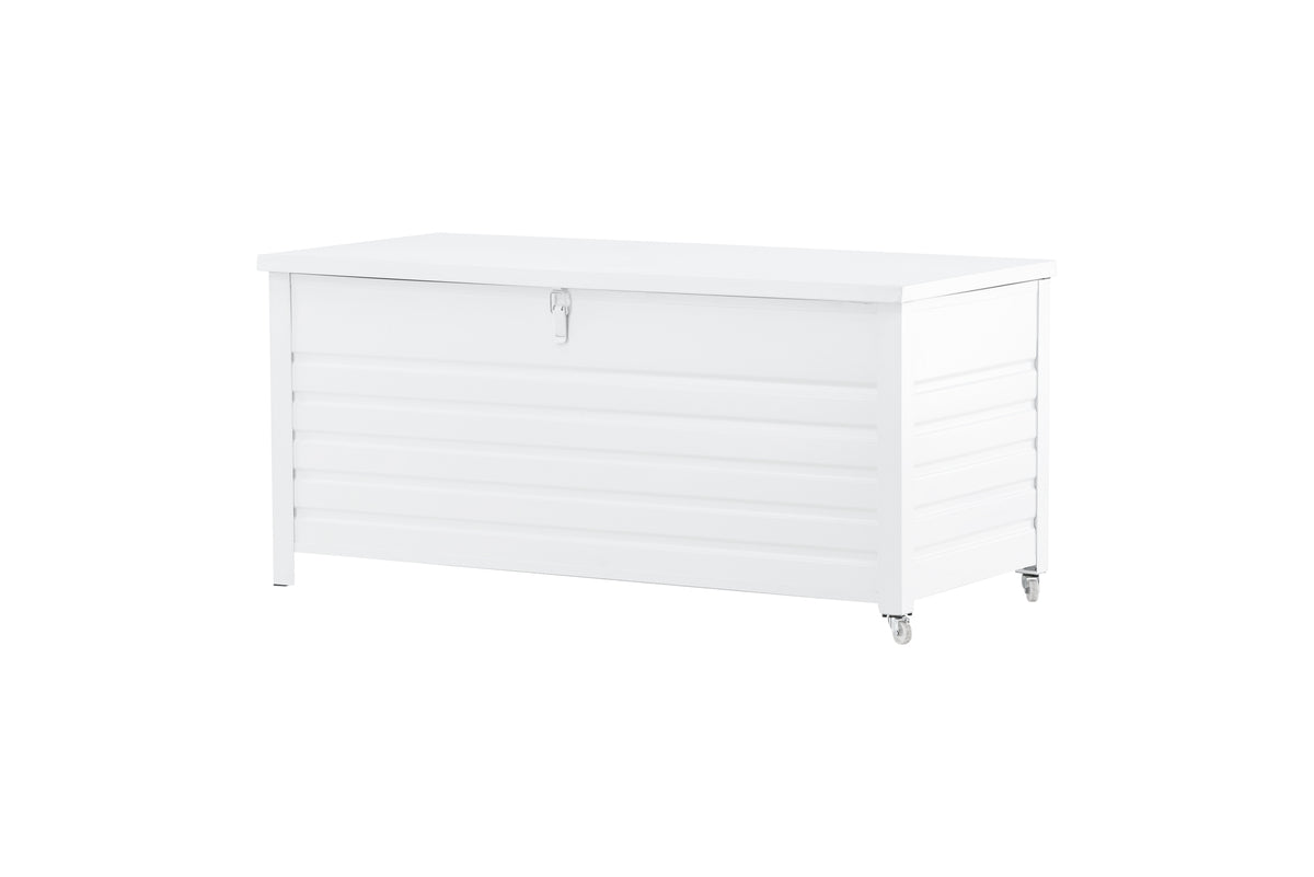 Garten Kissenbox Erika - Aus weißem Aluminium