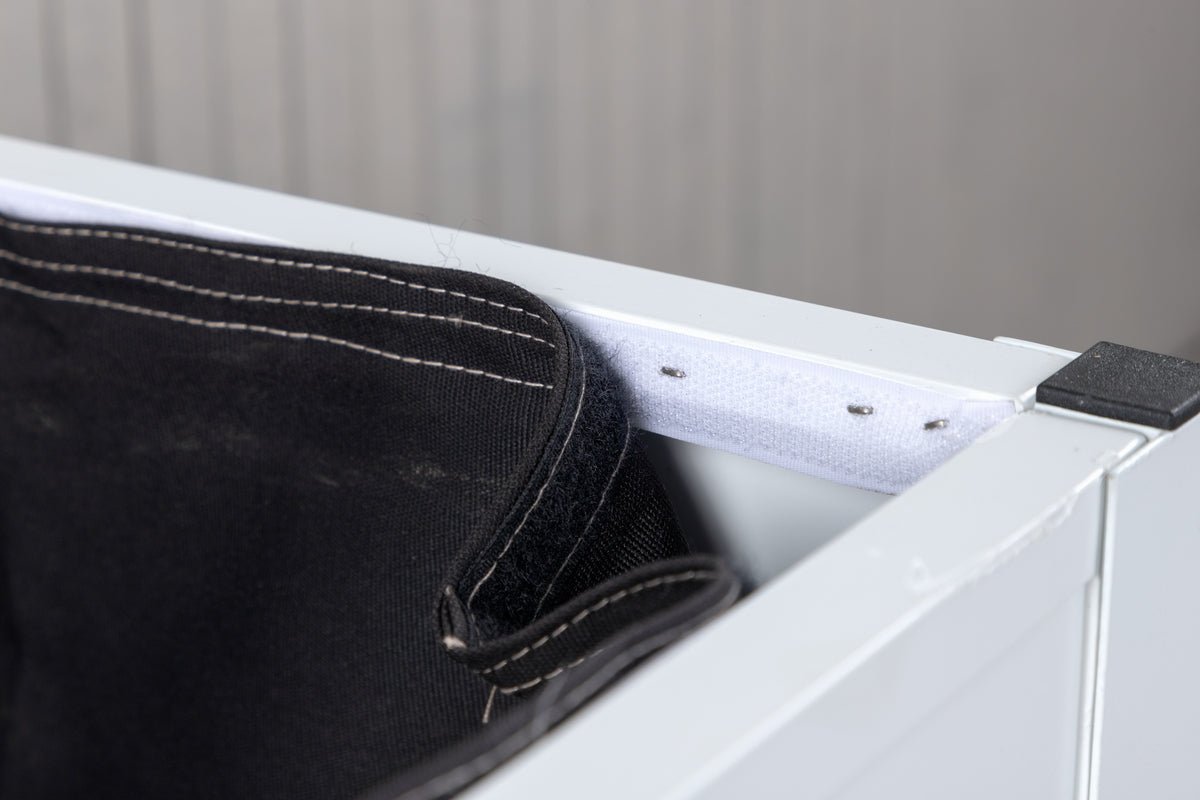 Garten Kissenbox Erika - Aus weißem Aluminium