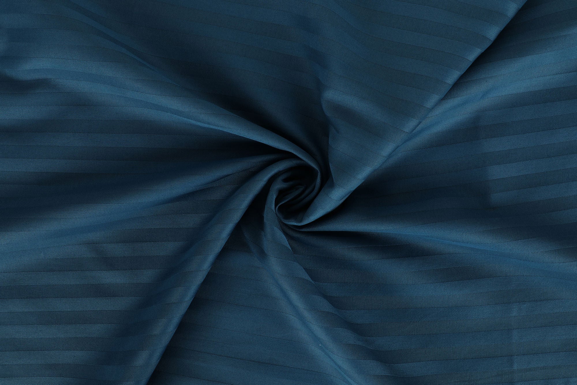 Premium Satin Bettwäsche Set Stripe Blau