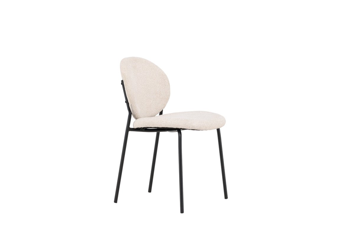 2er Set - Stuhl Opal mit beigen Leinenbezug