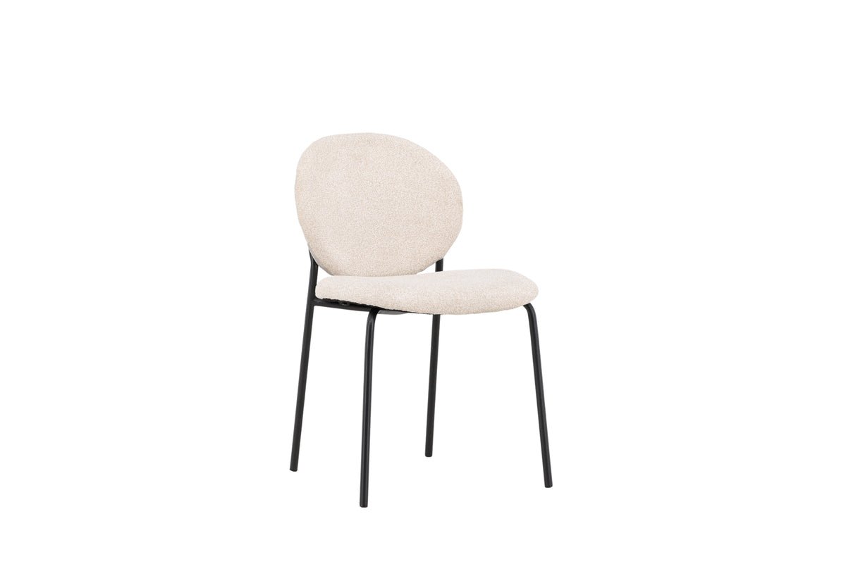2er Set - Stuhl Opal mit beigen Leinenbezug