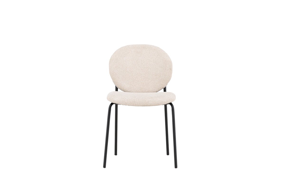 2er Set - Stuhl Opal mit beigen Leinenbezug