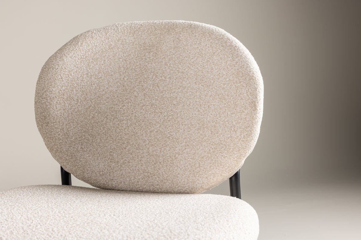 2er Set - Stuhl Opal mit beigen Leinenbezug