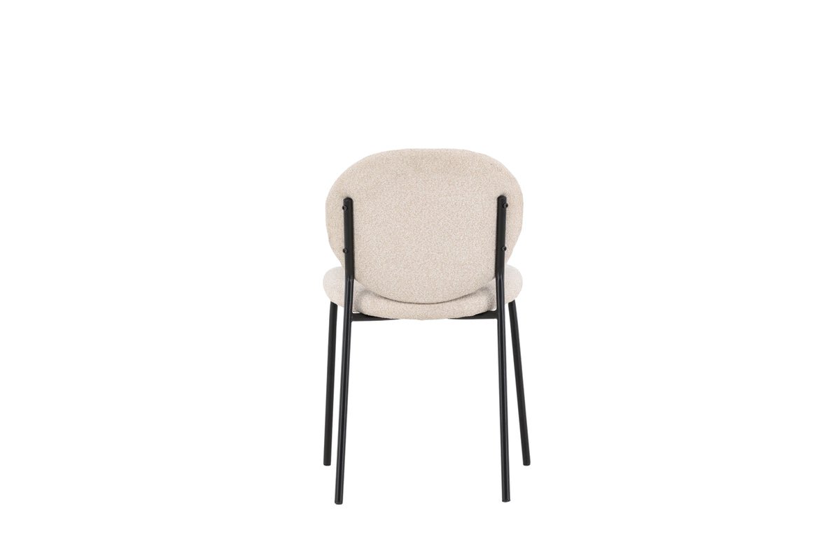 2er Set - Stuhl Opal mit beigen Leinenbezug