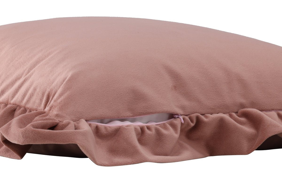 Kissenbezug Essence - 50x50 cm in Beige, Rosa und Weiß