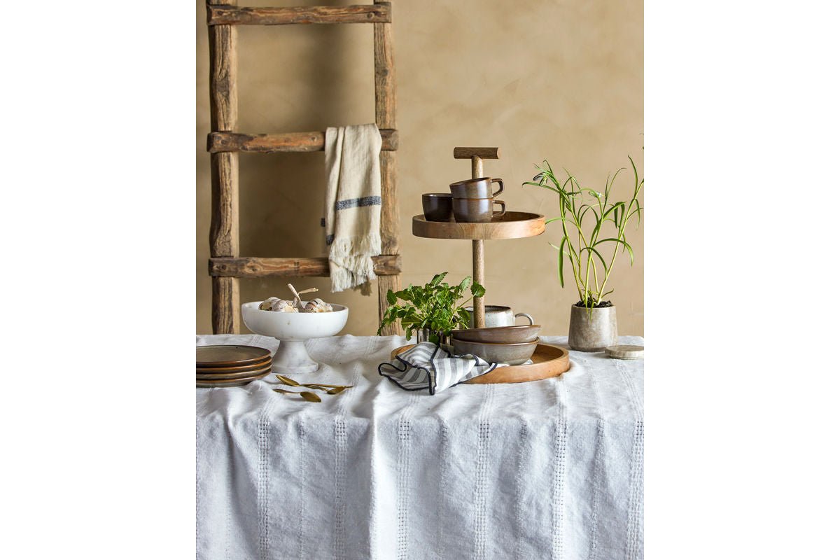 Schüssel Erin - Weißer Marmor mit elegantem Stand