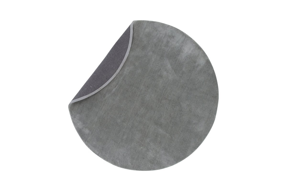 Teppich Vasia – rund mit Glanzoptik aus Polyester