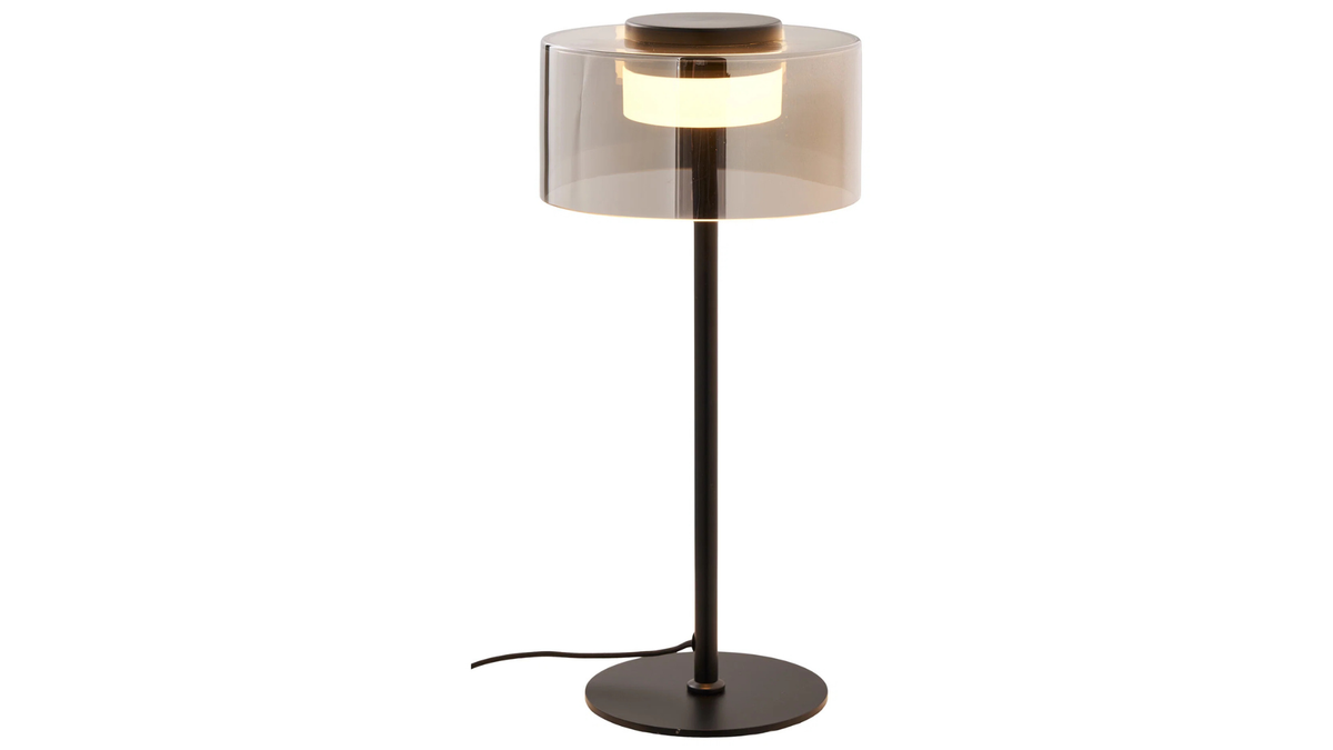 Tischlampe Christi - aus Glas und Metall