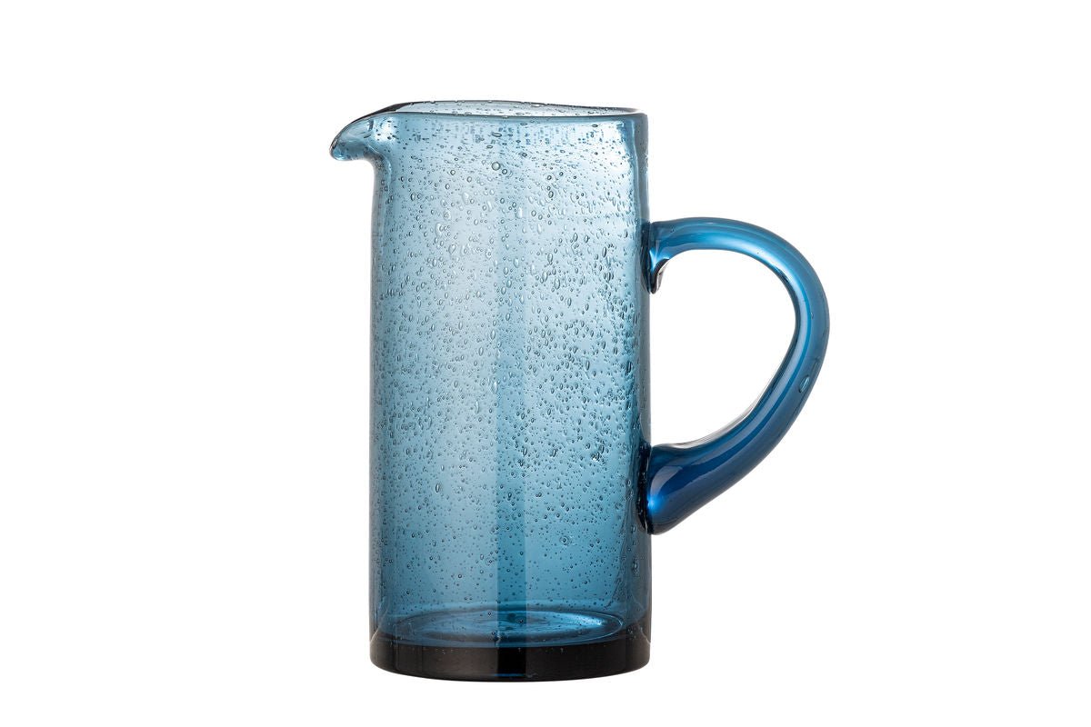 Krug Lecler – mundgeblasenes Glas in Blau