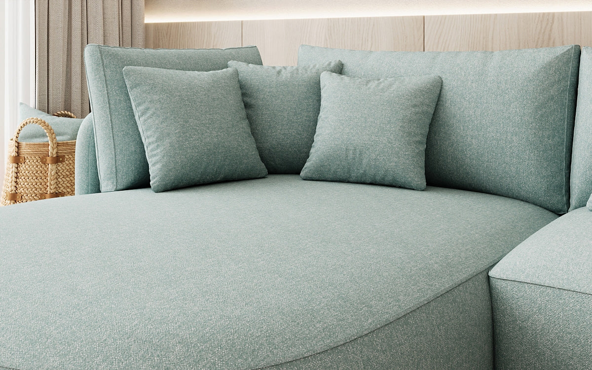 Designer Ecksofa Ando Mini in Strukturstoff