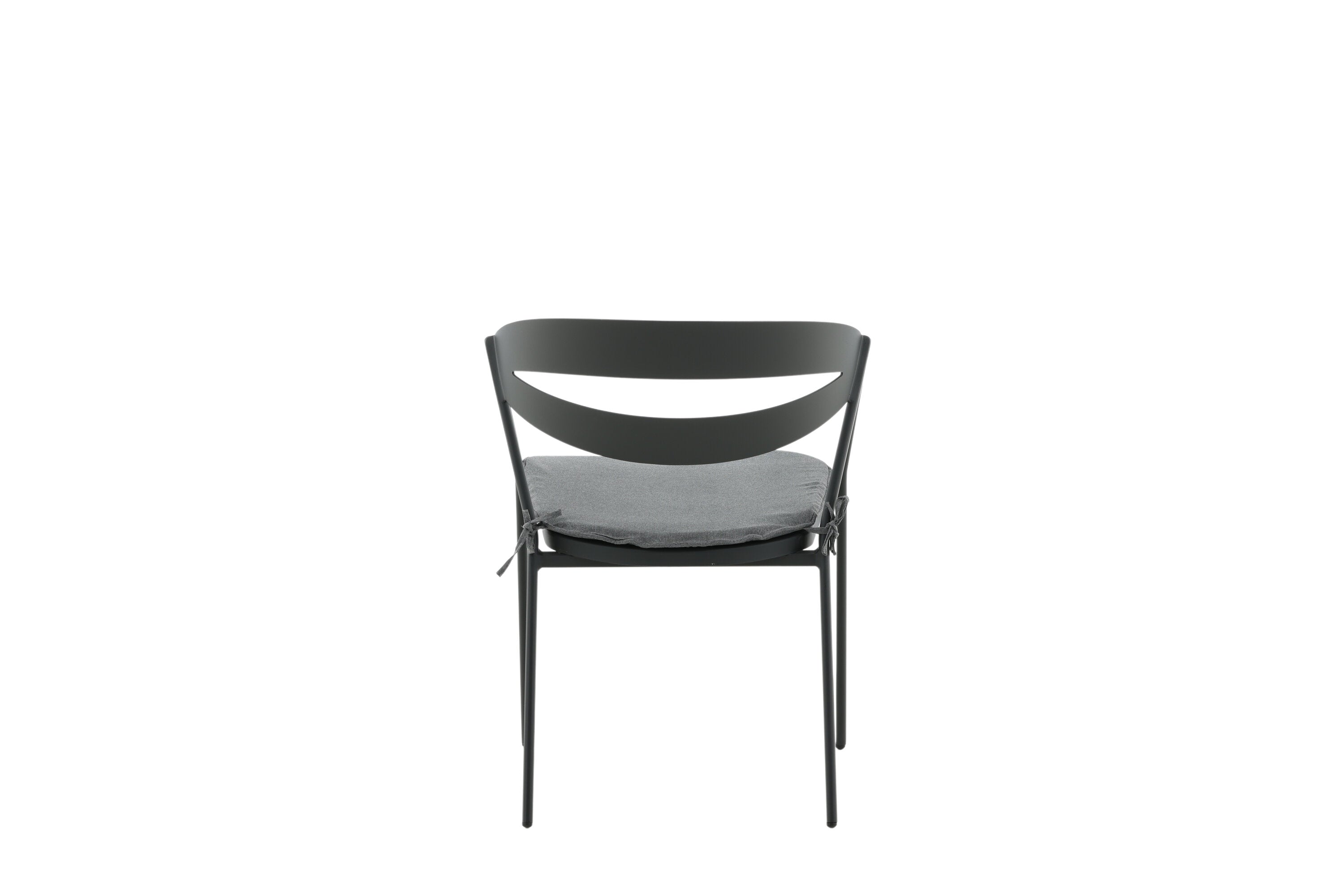 Gartenstuhl Sylt - aus Aluminium in Schwarz