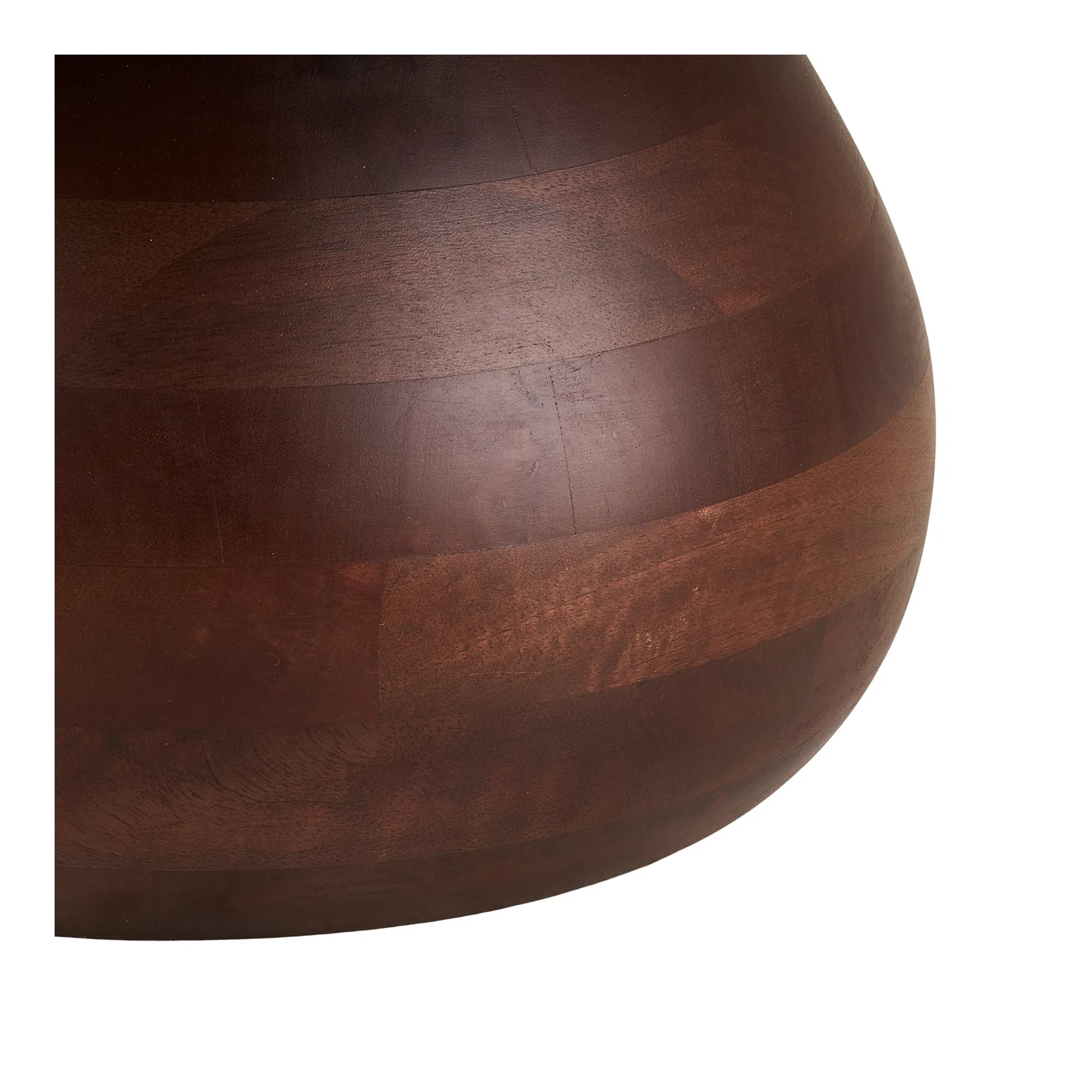 Couchtisch Marvella – mit Marmorplatte und bauchigem Mango-Holzfuß