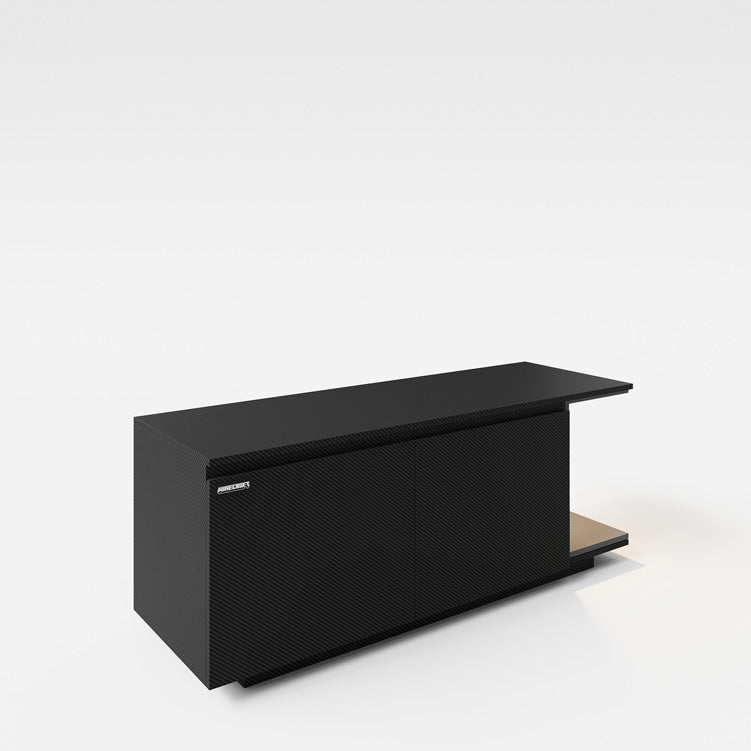 Minecraft Lowboard „BlockBase“ – mit Türen, Konsole-Fach & LED-Element