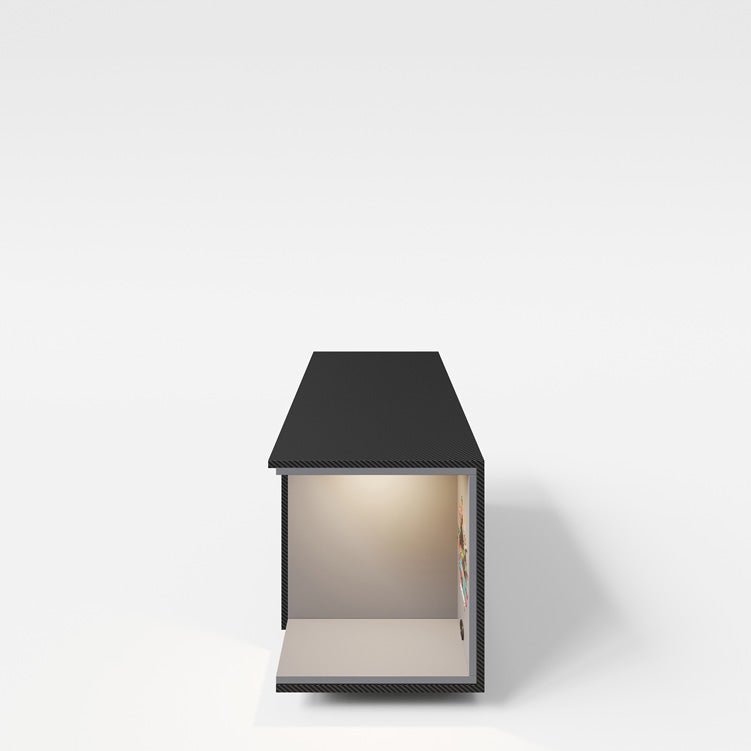 Minecraft Lowboard „BlockBase“ – mit Türen, Konsole-Fach & LED-Element