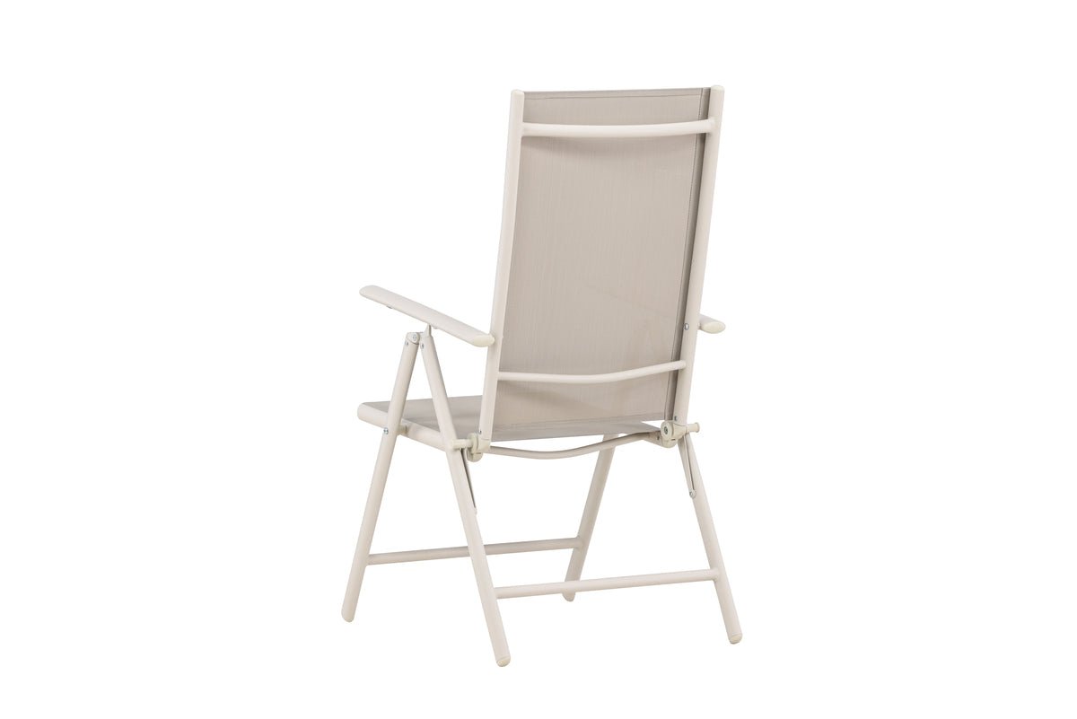 2er - Set Gartenstuhl Luma - ein klappbarer Stuhl in schlichtem Beige
