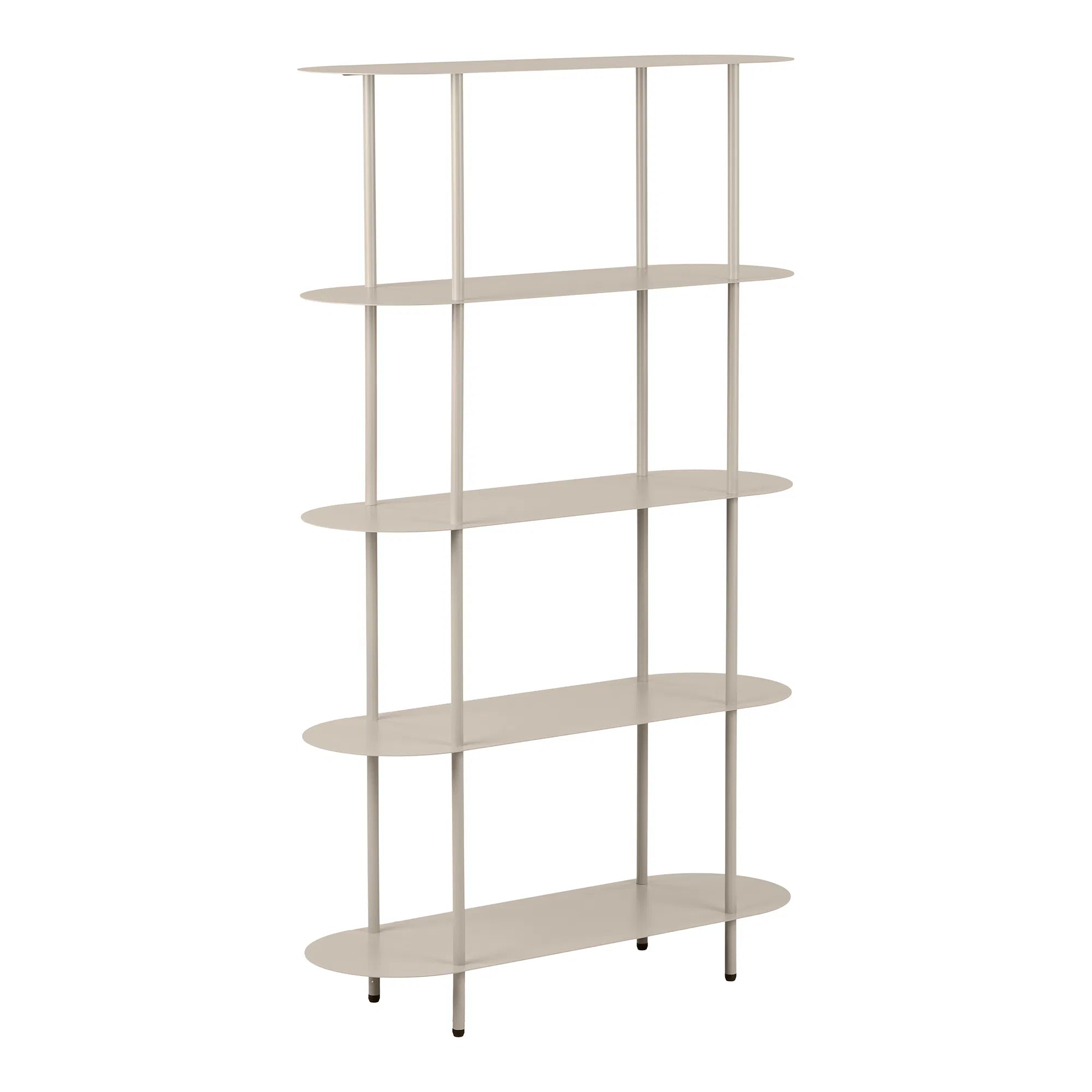 Standregal Elnora – aus Metall in Sandfarbe