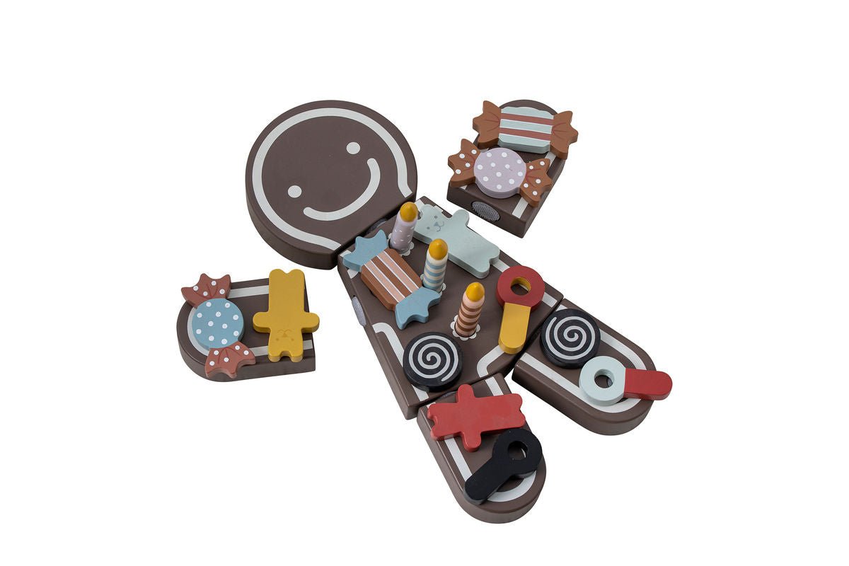 Kinder Spielset Mona – Geburtstagstorte aus Holz mit Klett-Süßigkeiten & Kerzen