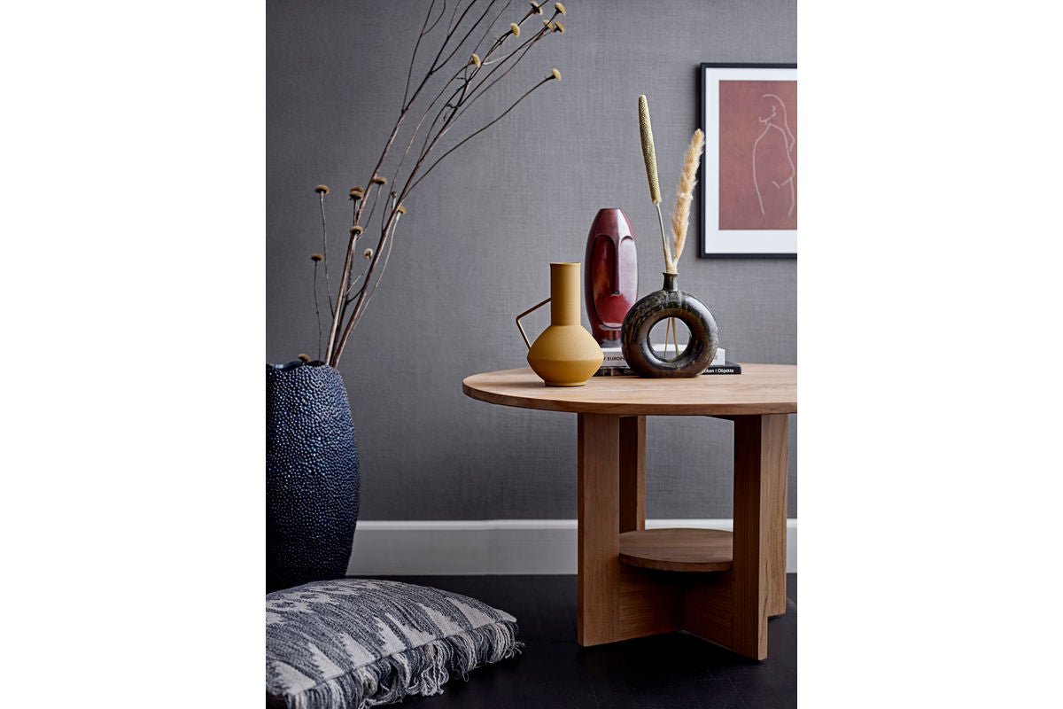 Vase "Brown Circle" - braune Keramikvase