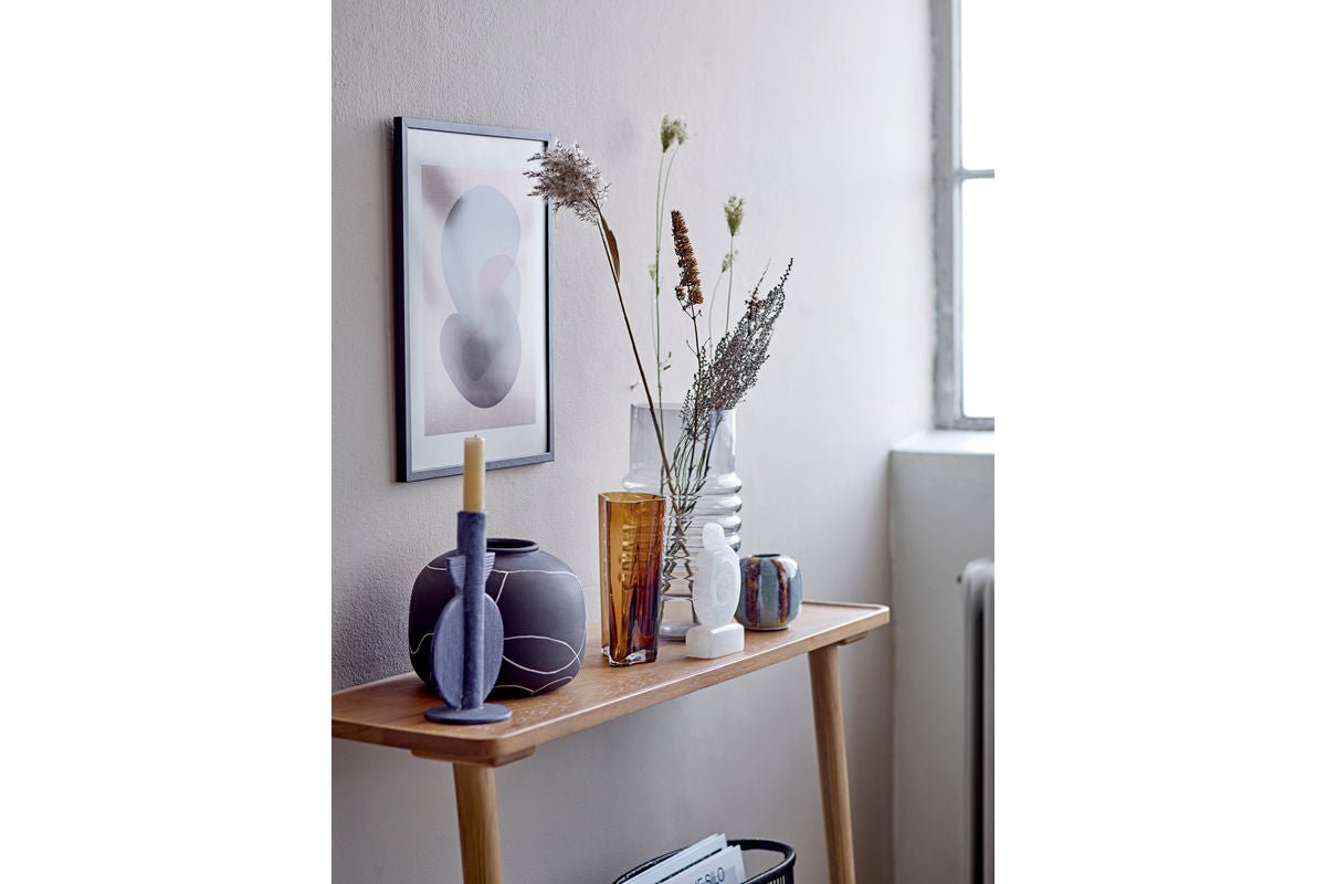 Deko-Vase „Virela“ – Schwarze Terrakotta