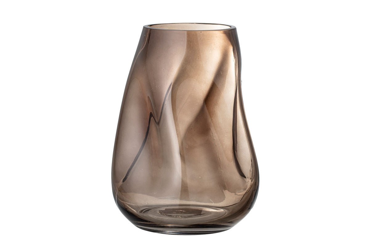 Vase "Nirvana" - braune Dekorationsvase aus Glas