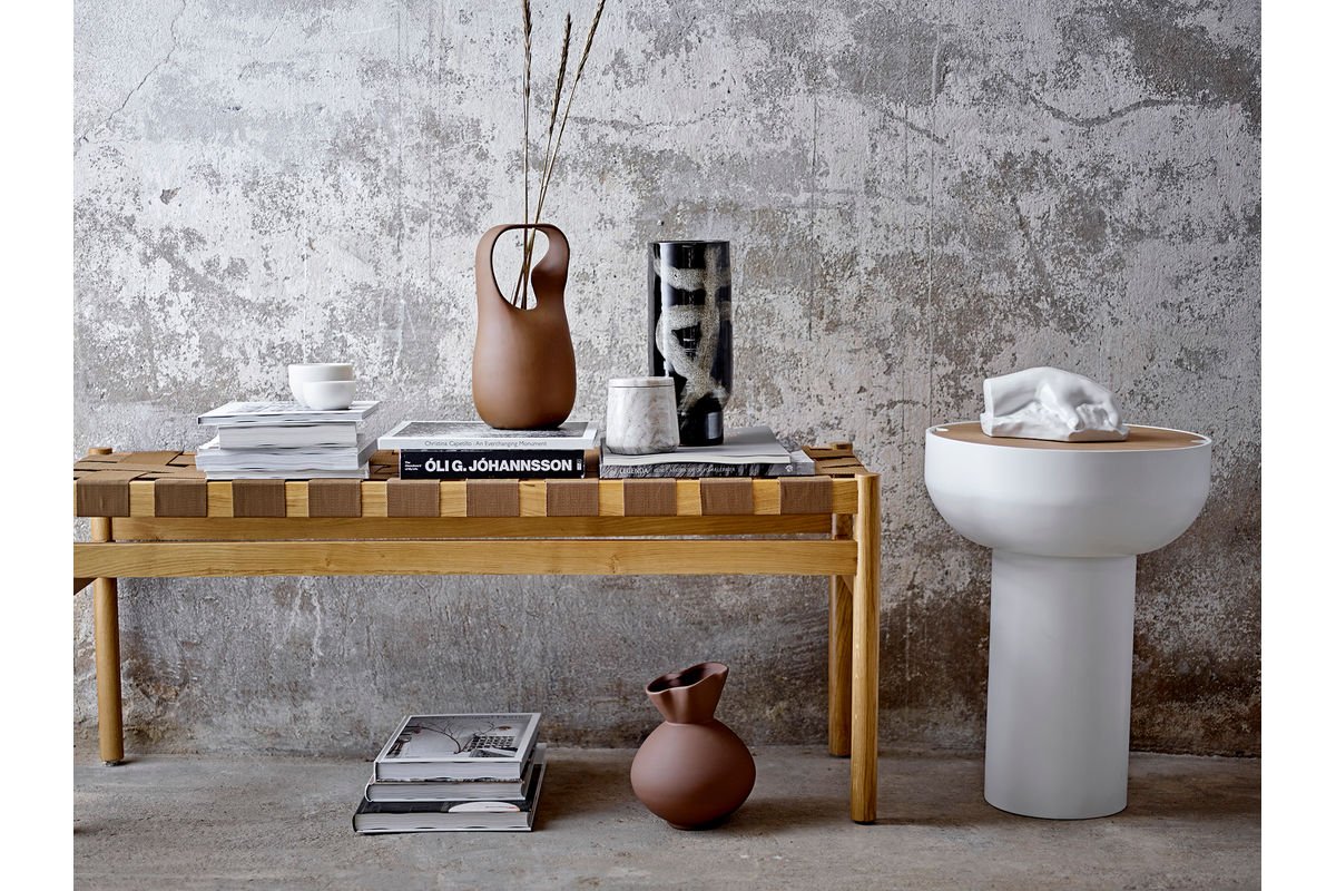 Vase "Namibia" - braune Terrakottavase