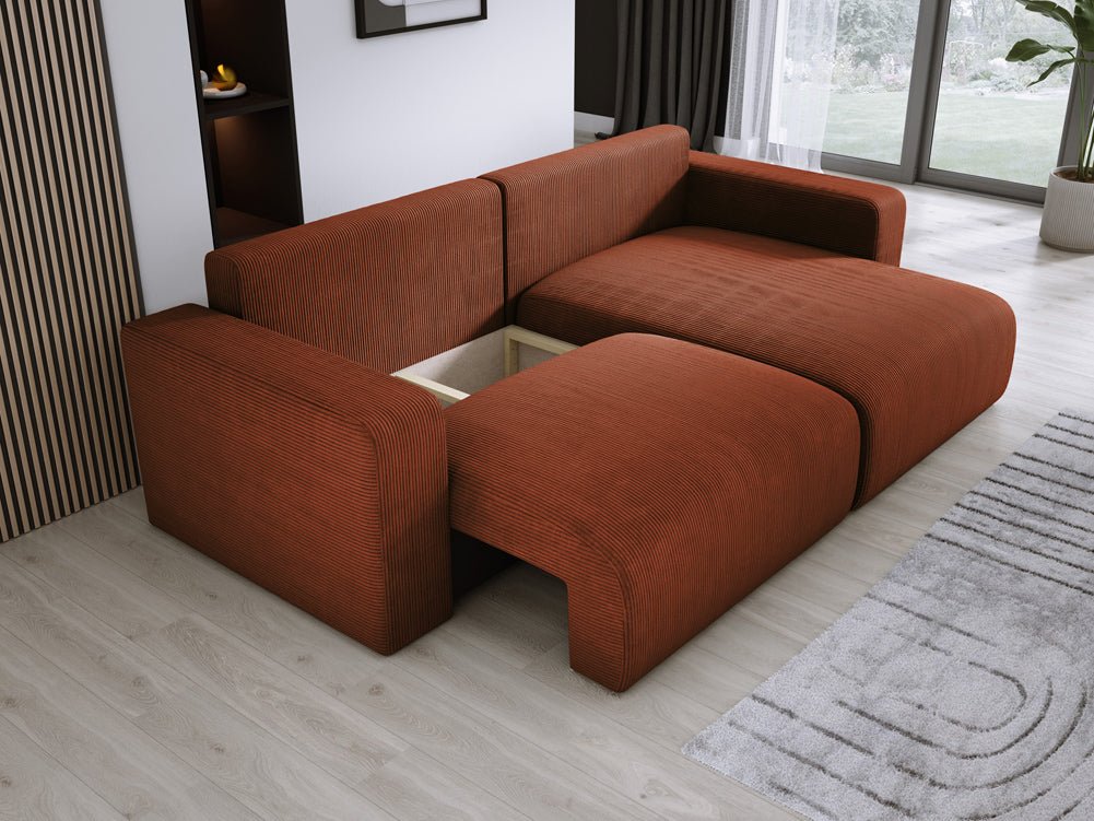 Designer Sofa Carl Cord mit Schlaf- und Klappfunktion