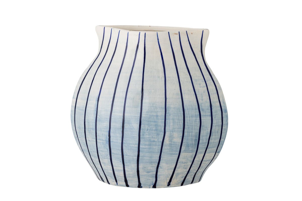 Vase „Bleir“ – handbemaltes Steingut