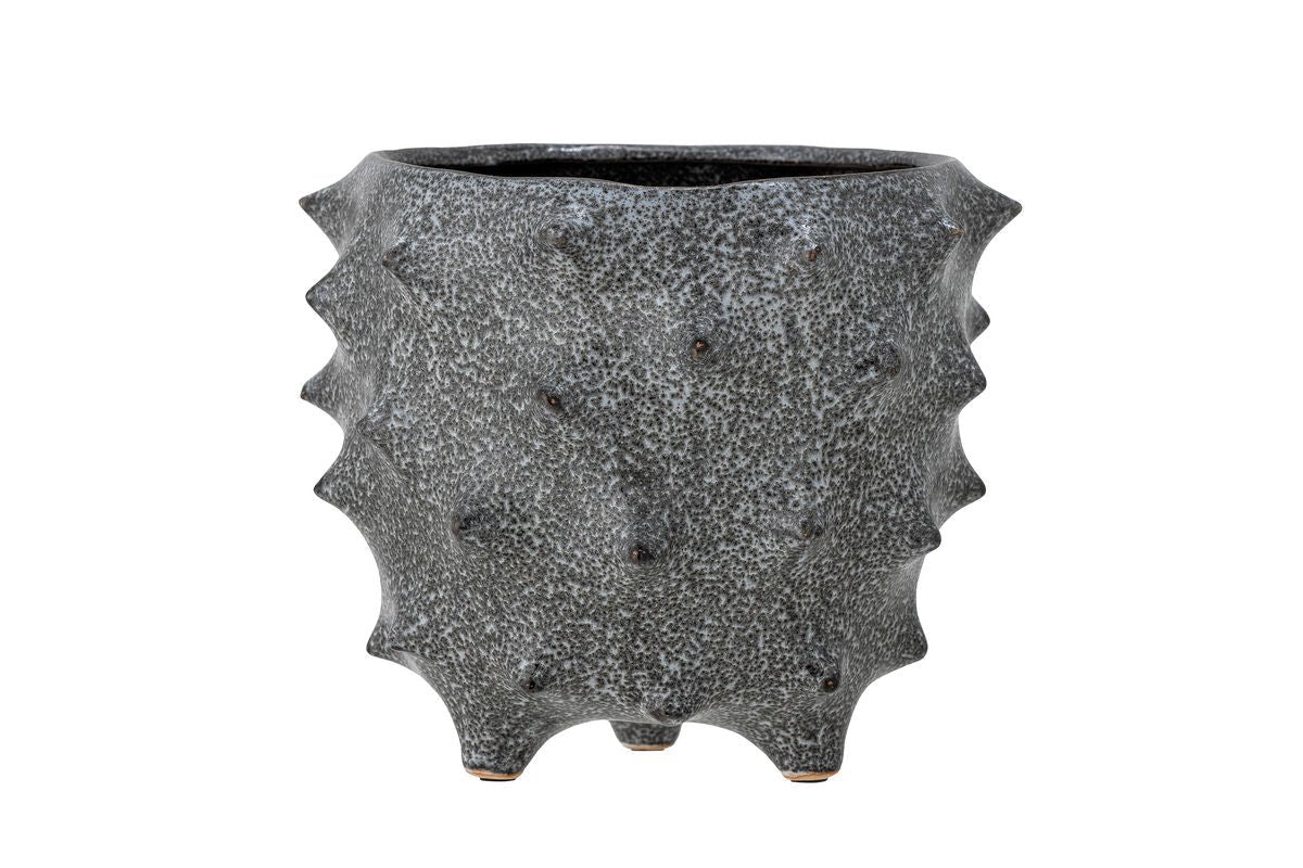 Blumentopf Mysterycastle – in dunklem Grau