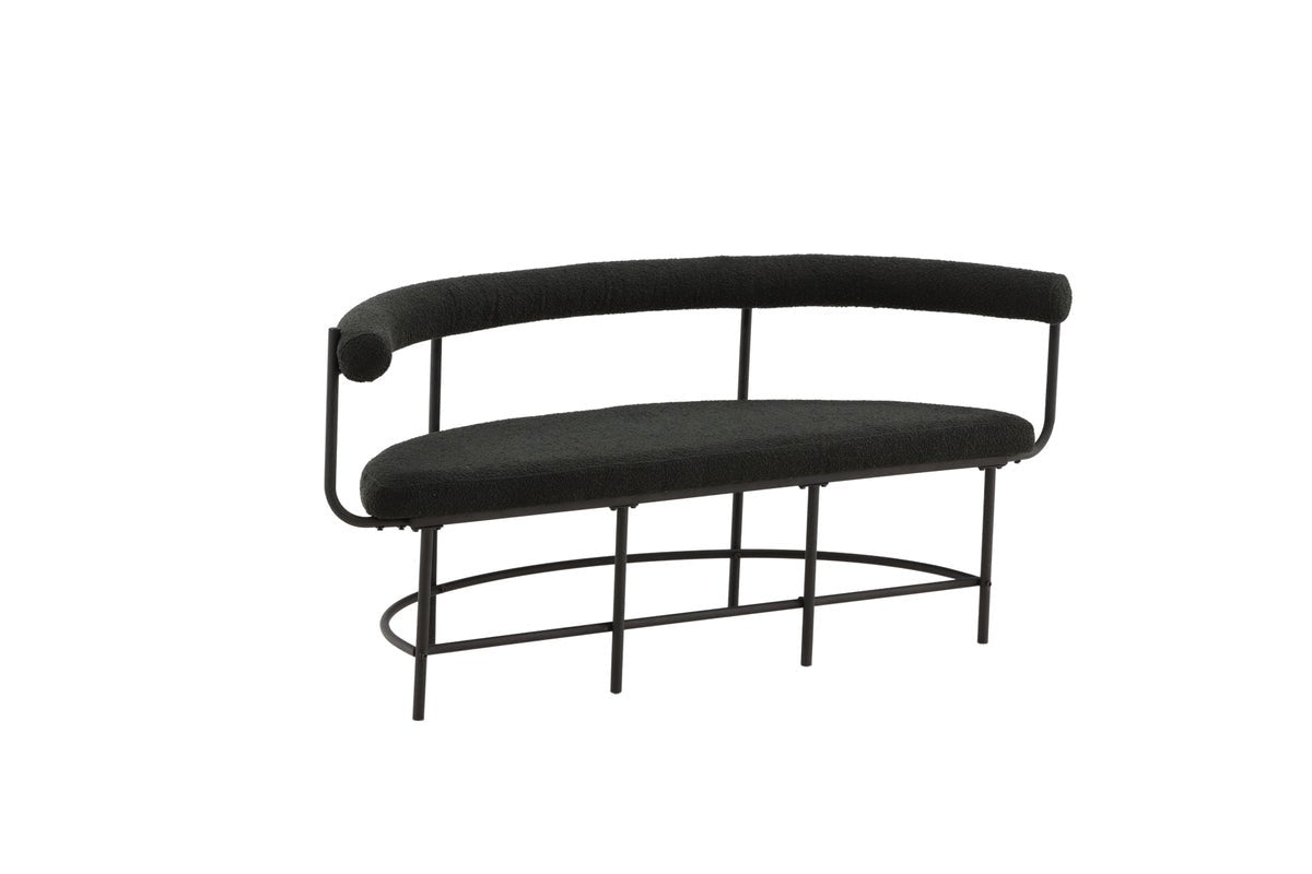 Sitzbank "Ronald" – Wahlweise mit Bouclé-Stoff oder PU-Leder