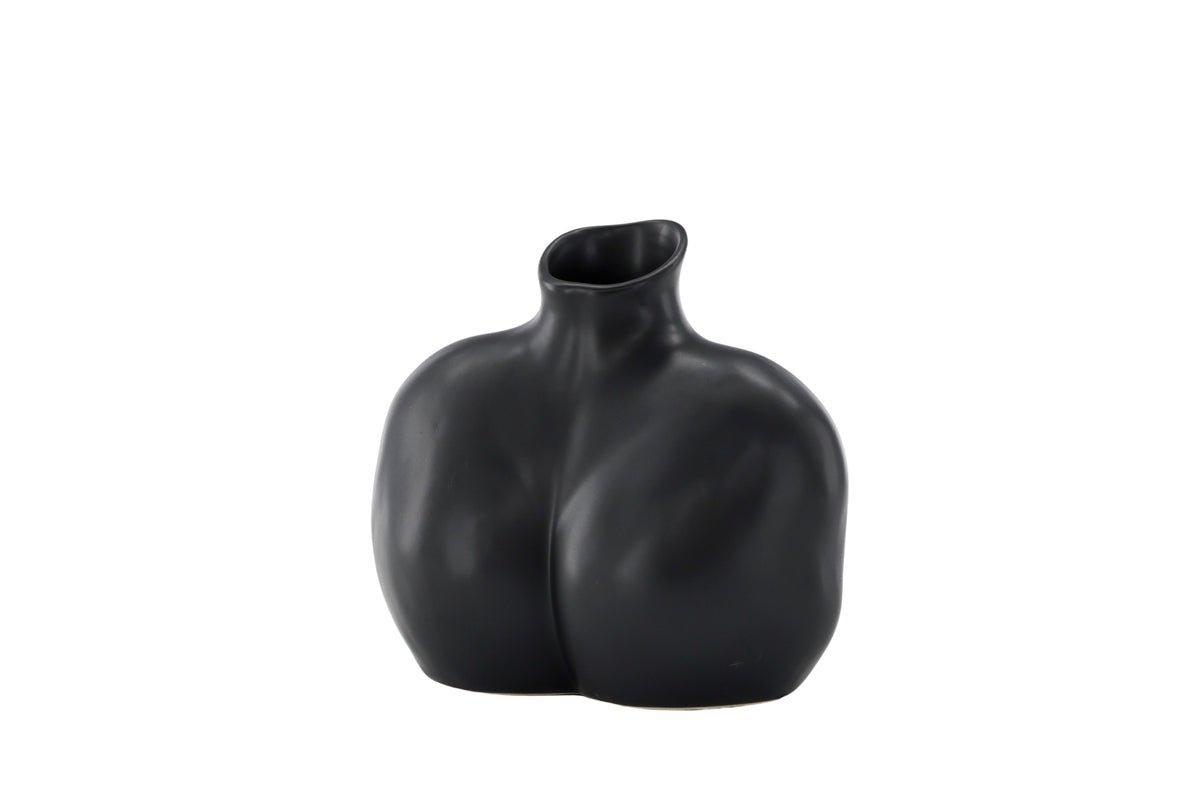 Vase Selara 15 cm – Feminine Eleganz in Schwarz