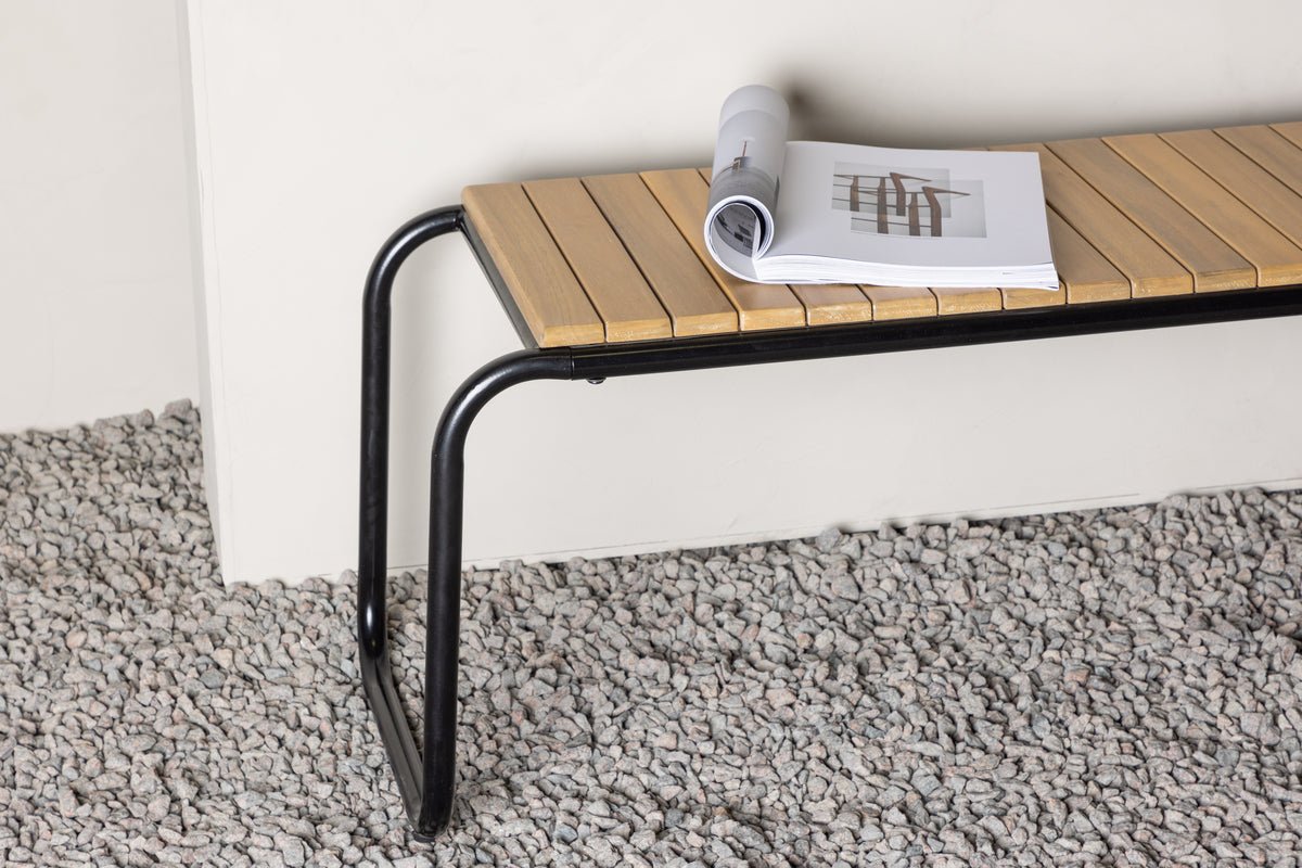 Gartenbank Benko - mit geriffelter Sitzfläche aus Akazienholz