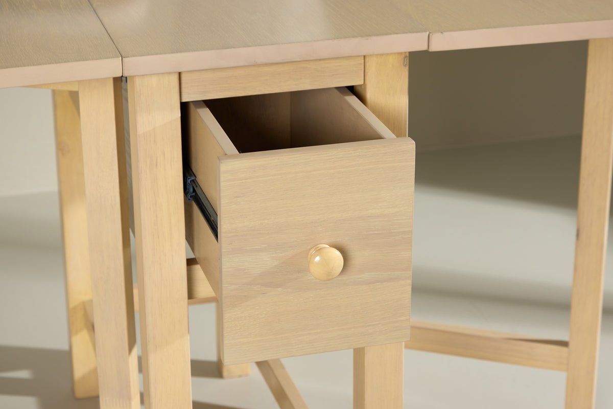 Esstisch Martha - rechteckiger ausziehbarer Esstisch getüncht