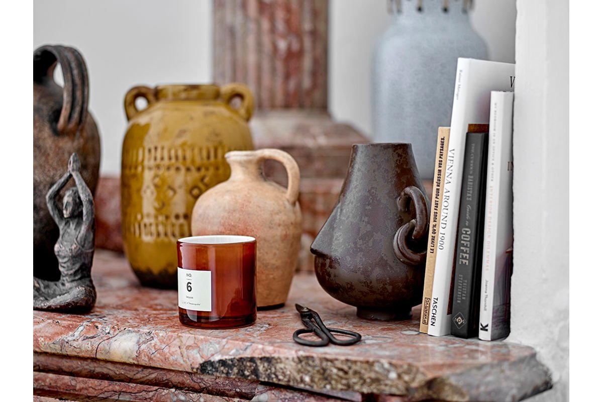 Vase „Liora“ – Braunes Steingut