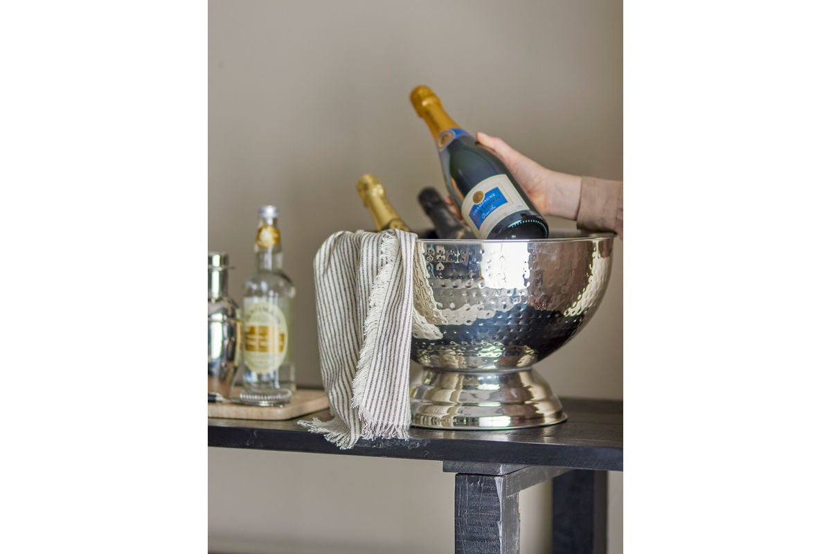 Champagnerschale Claire – Edelstahl in Silber