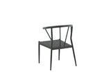 6er Set - Gartenstuhl Tina aus Rattan/Aluminium
