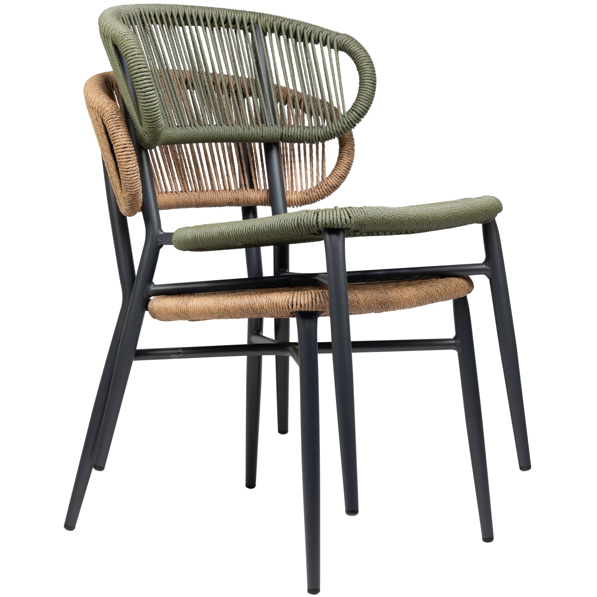 4er Set - Gartenstuhl Noura Rope Design