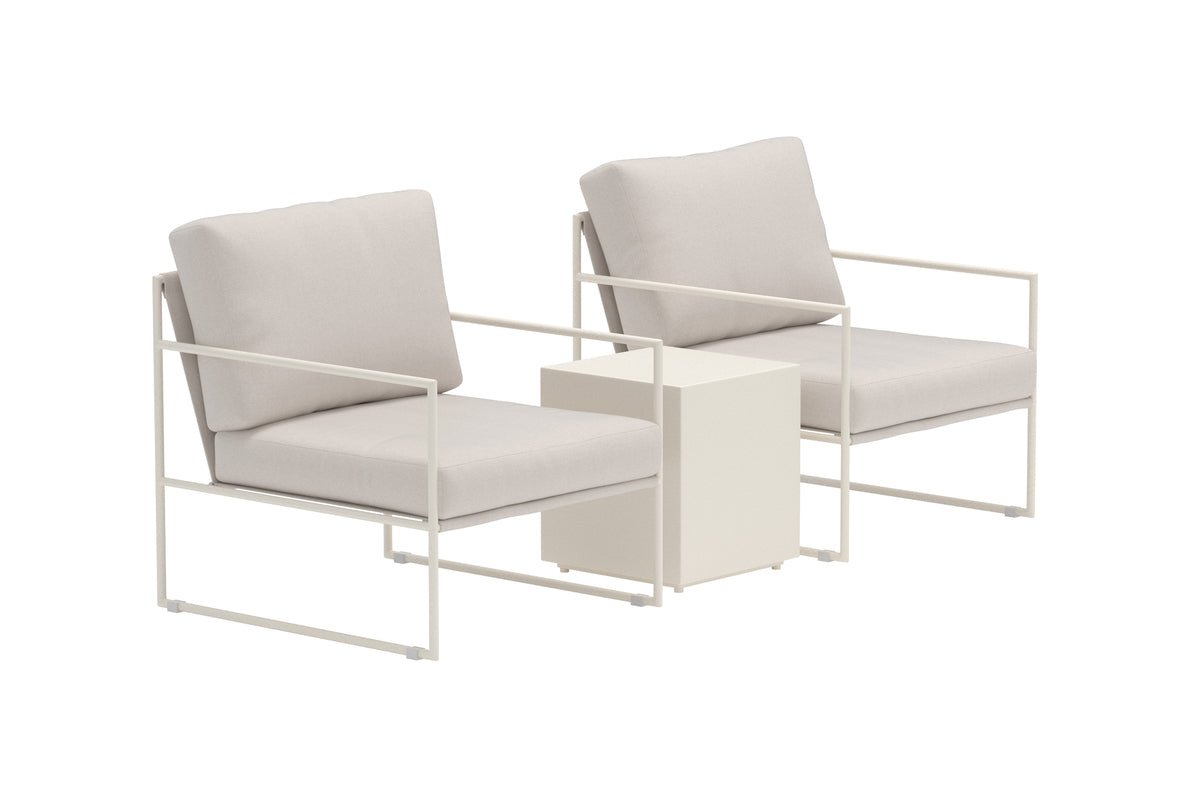 Garten Lounge Set Karino – 3 teiliges Set in Beige
