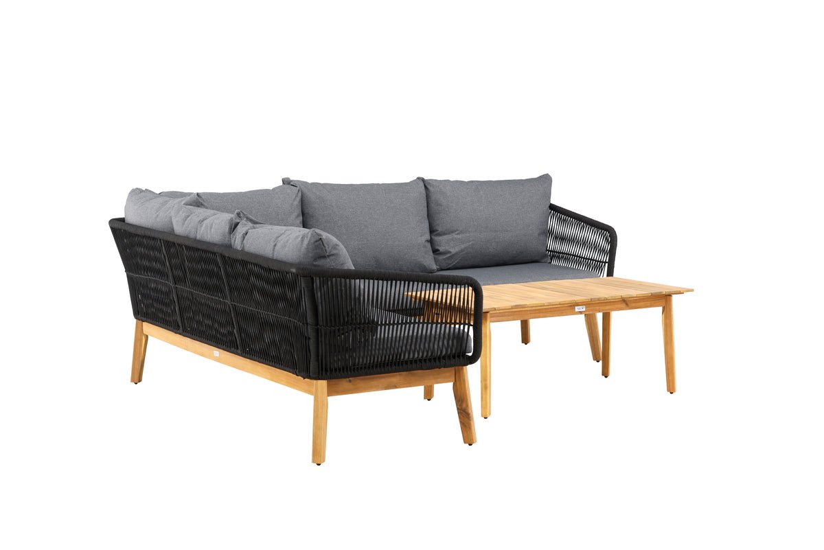 Garten Lounge Set Renavo – 2 teiliges Set aus Akazie & Polyester