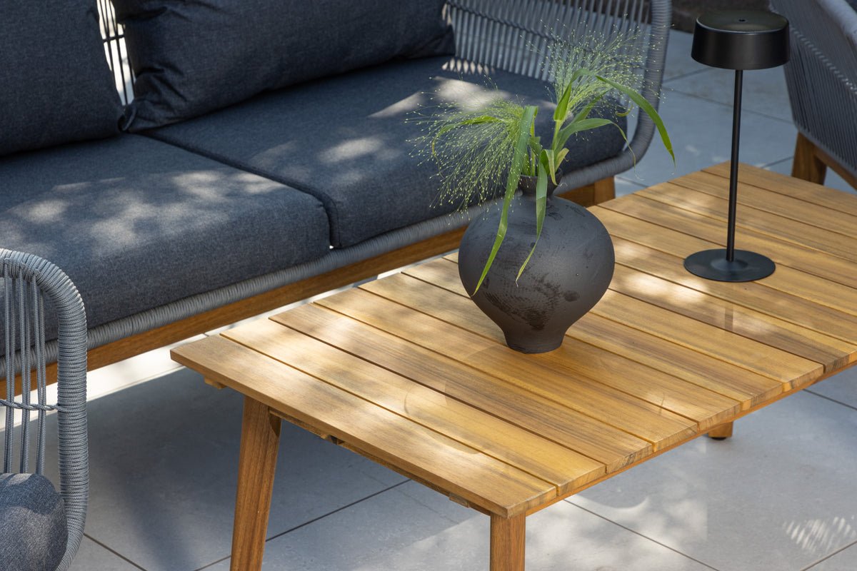 Garten Lounge Set Sorena – 4 teiliges Set in Grau